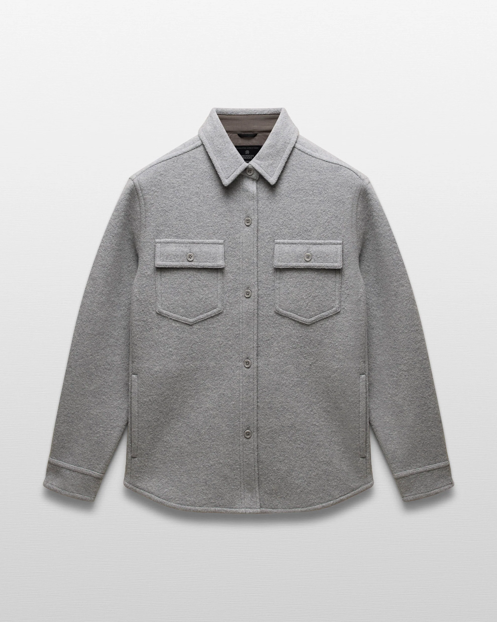 Boiled Wool Warden Overshirt - Image 7