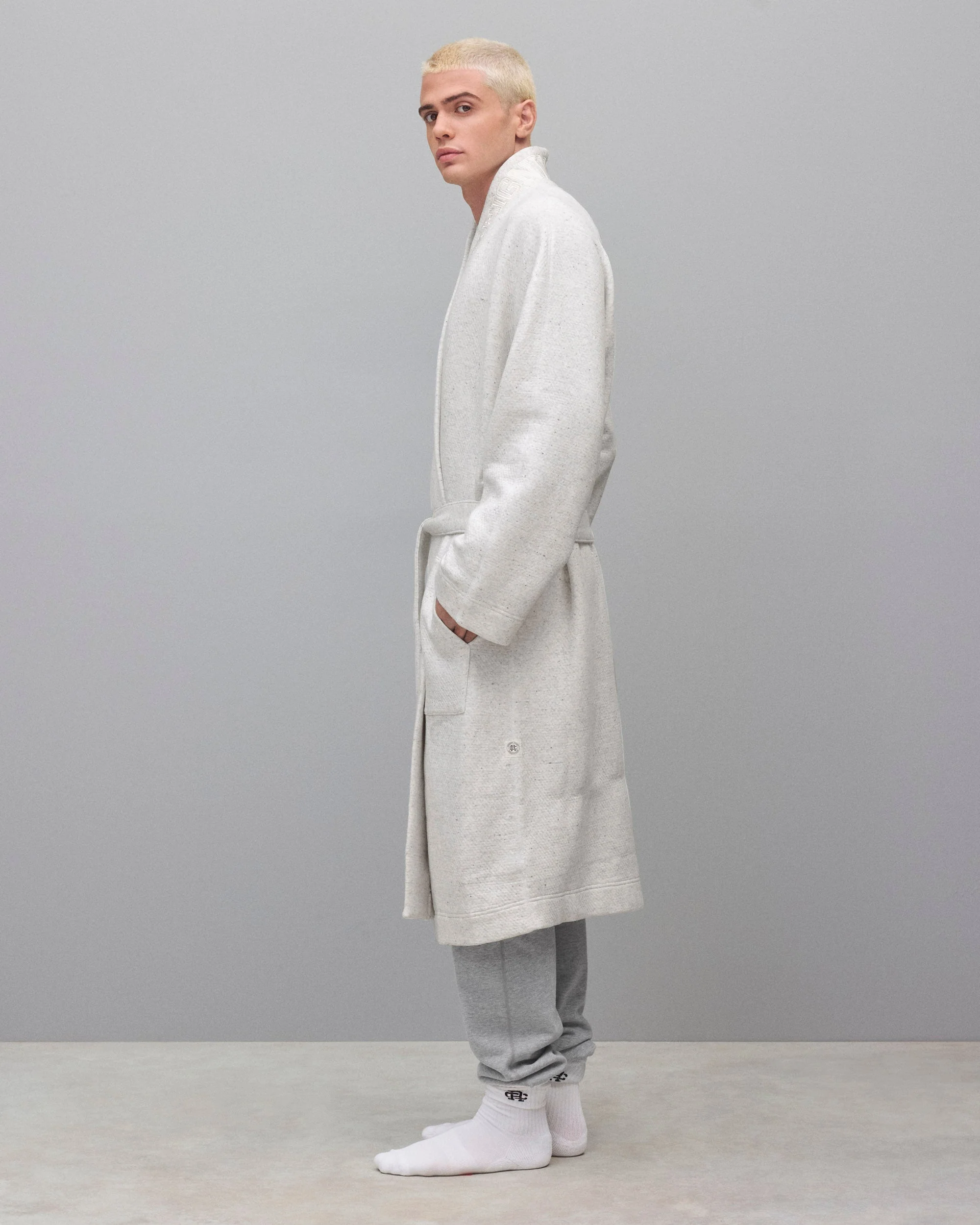 Cabin Fleece Logo Relaxed Robe - Image 4