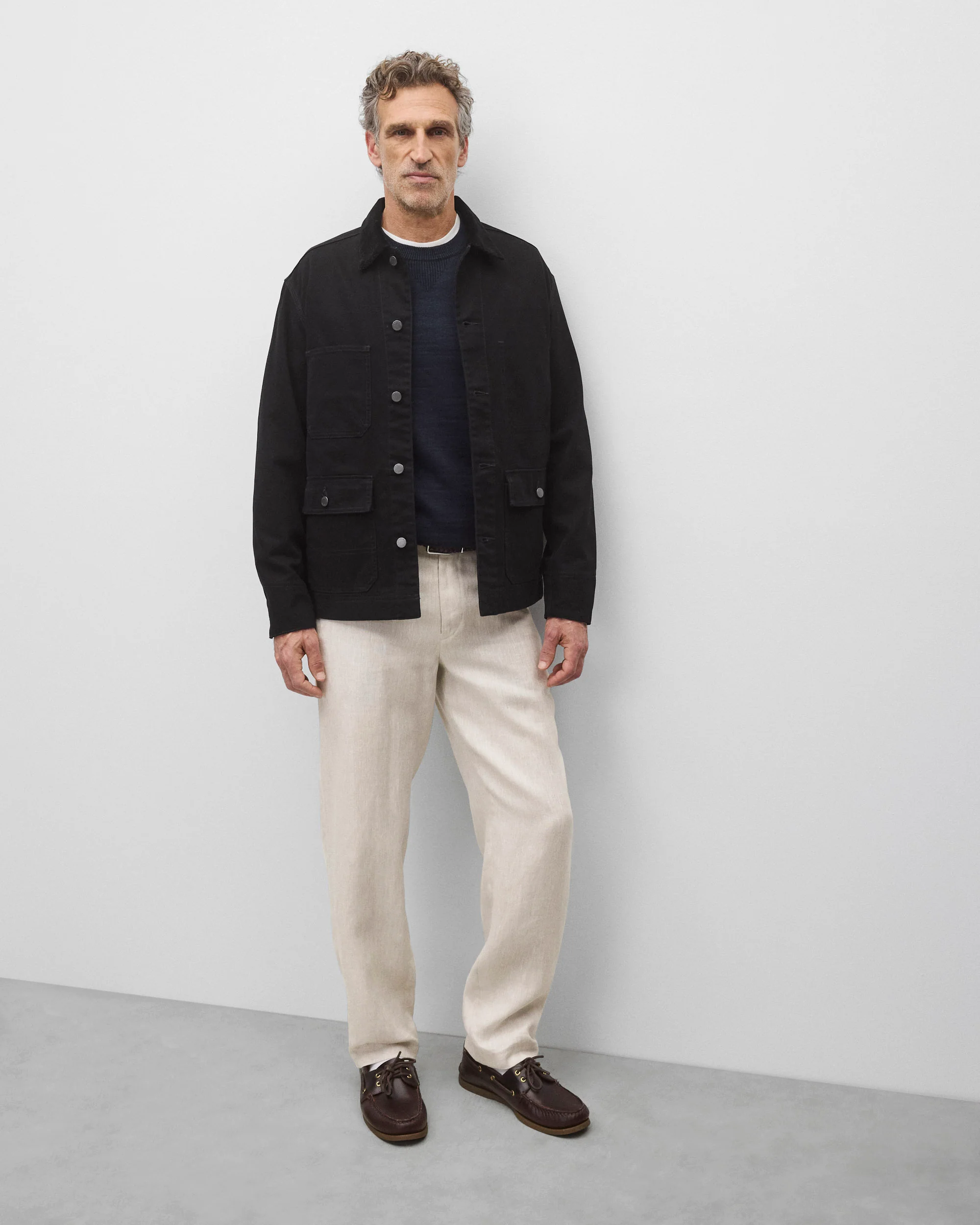 Cotton Canvas Chore Jacket - Image 3