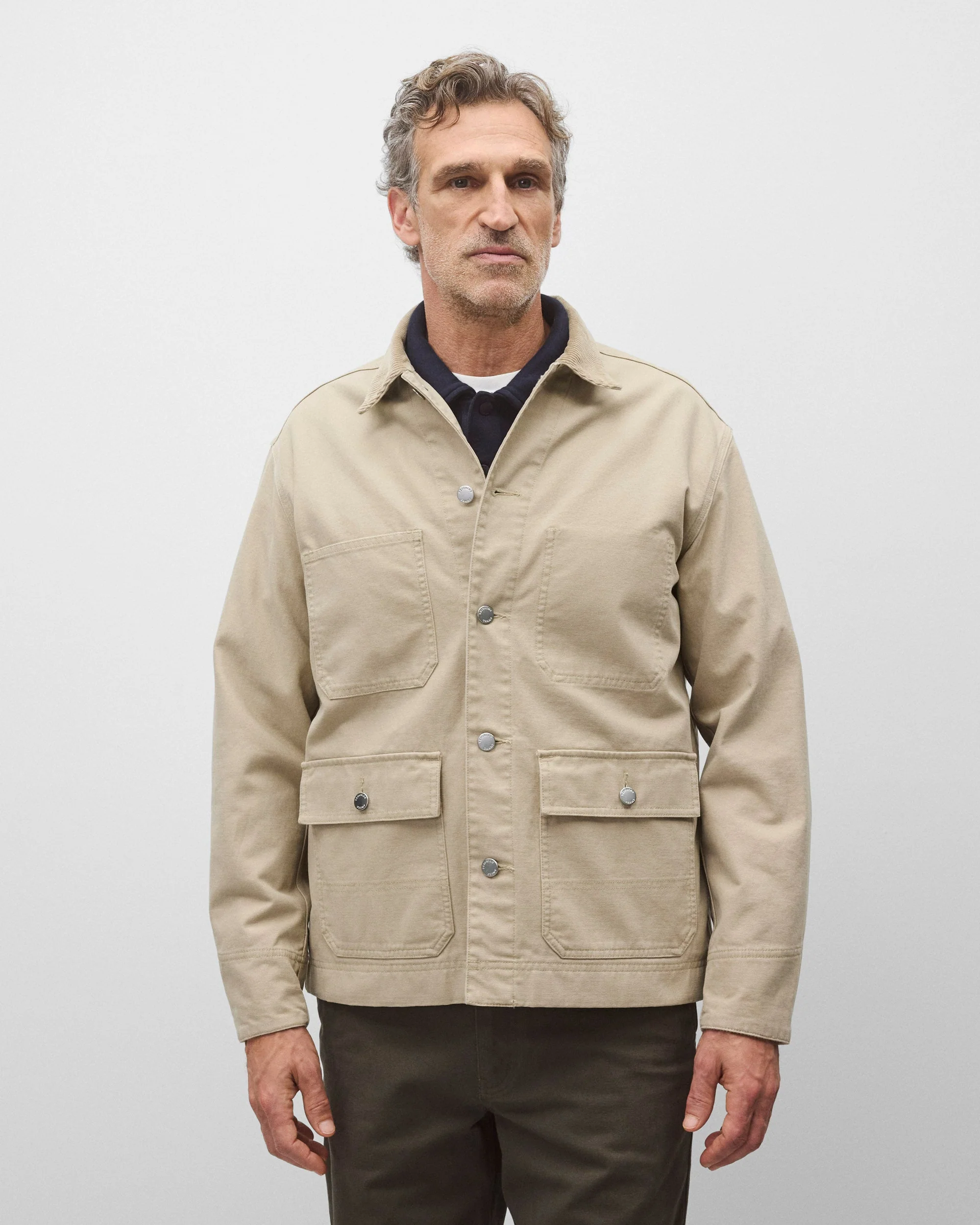 Cotton Canvas Chore Jacket - Image 2