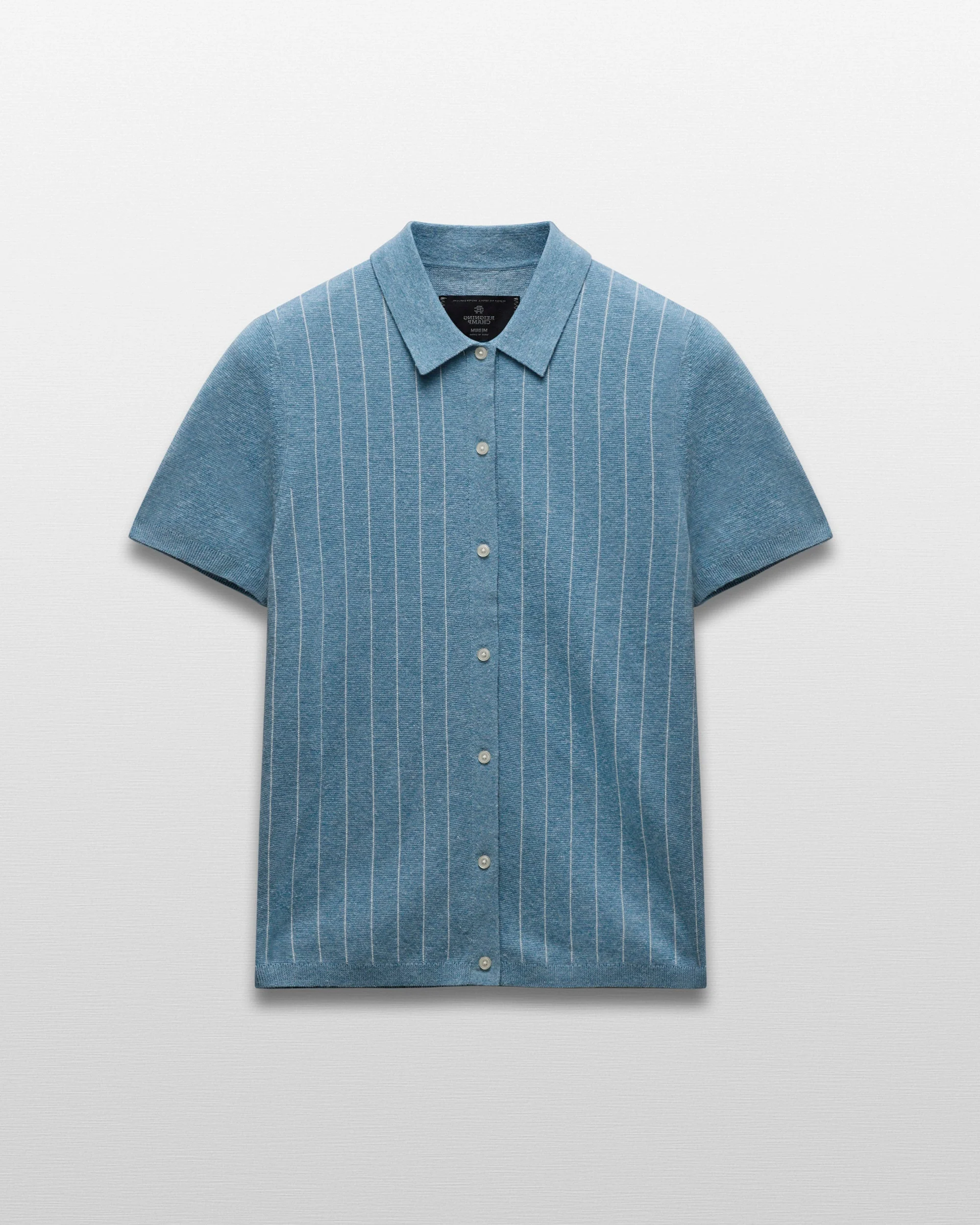 Cotton Linen Stripe Piazza Shirt - Image 7
