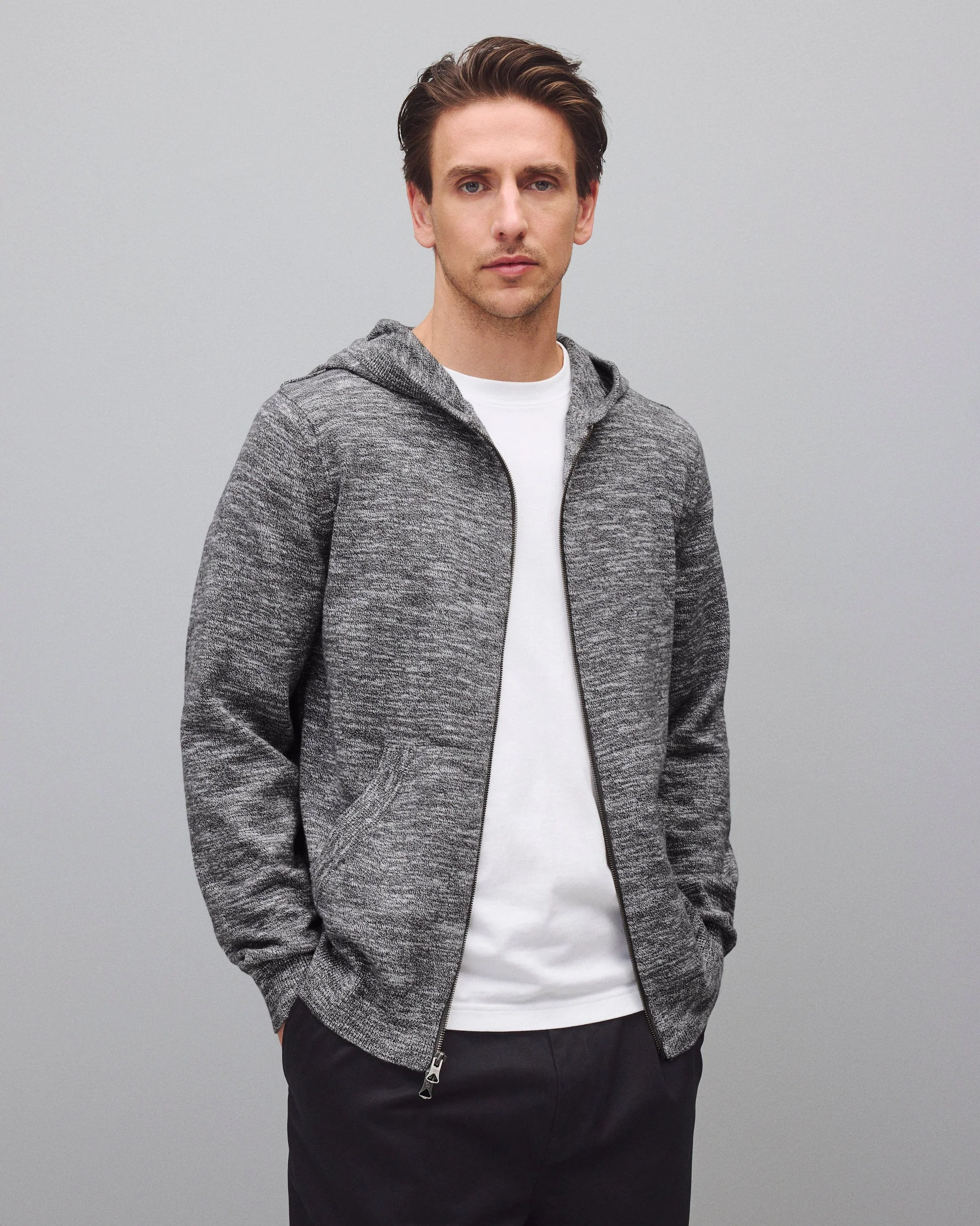 Cotton Slub Laurel Zip Hoodie - Image 2