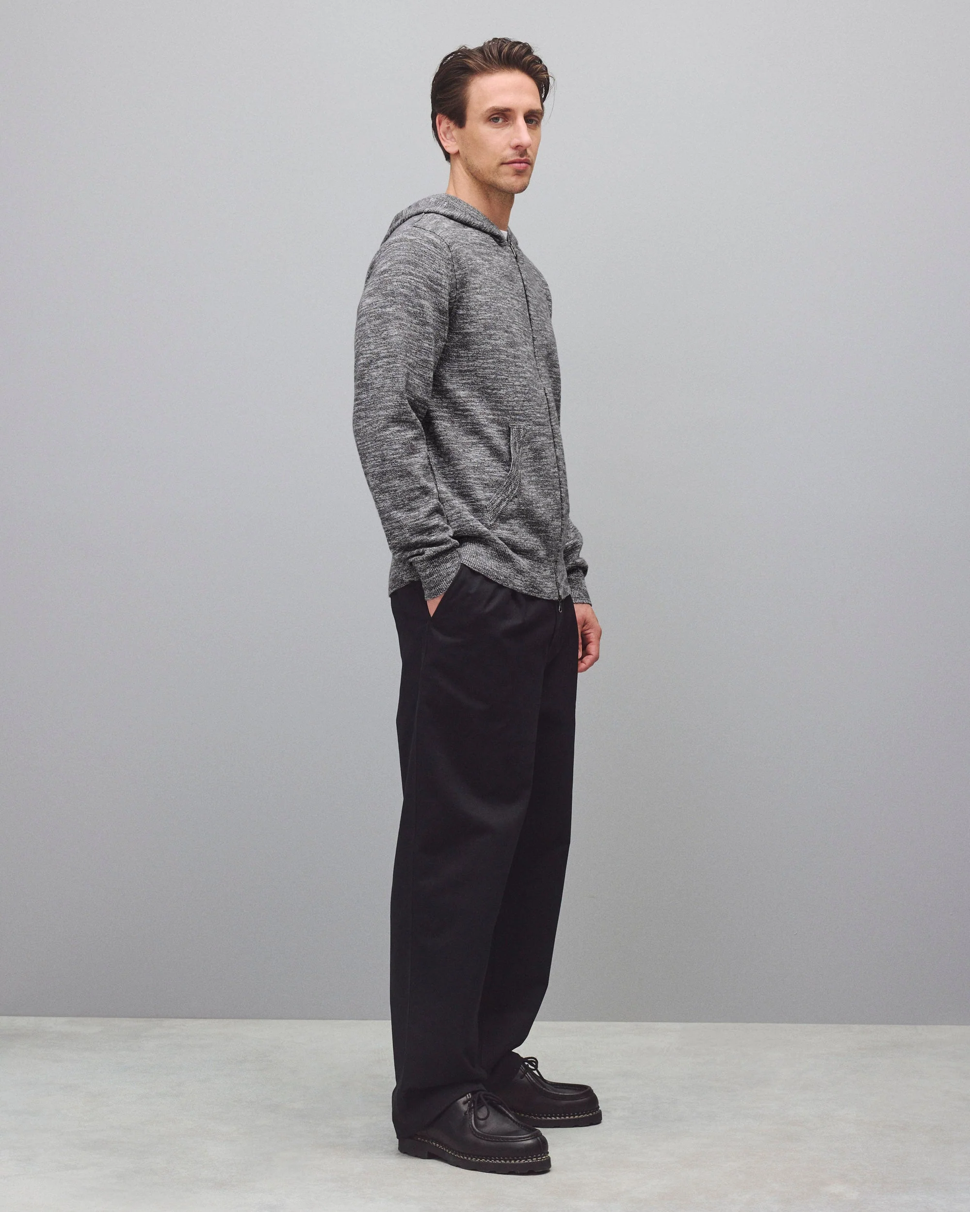 Cotton Slub Laurel Zip Hoodie - Image 4