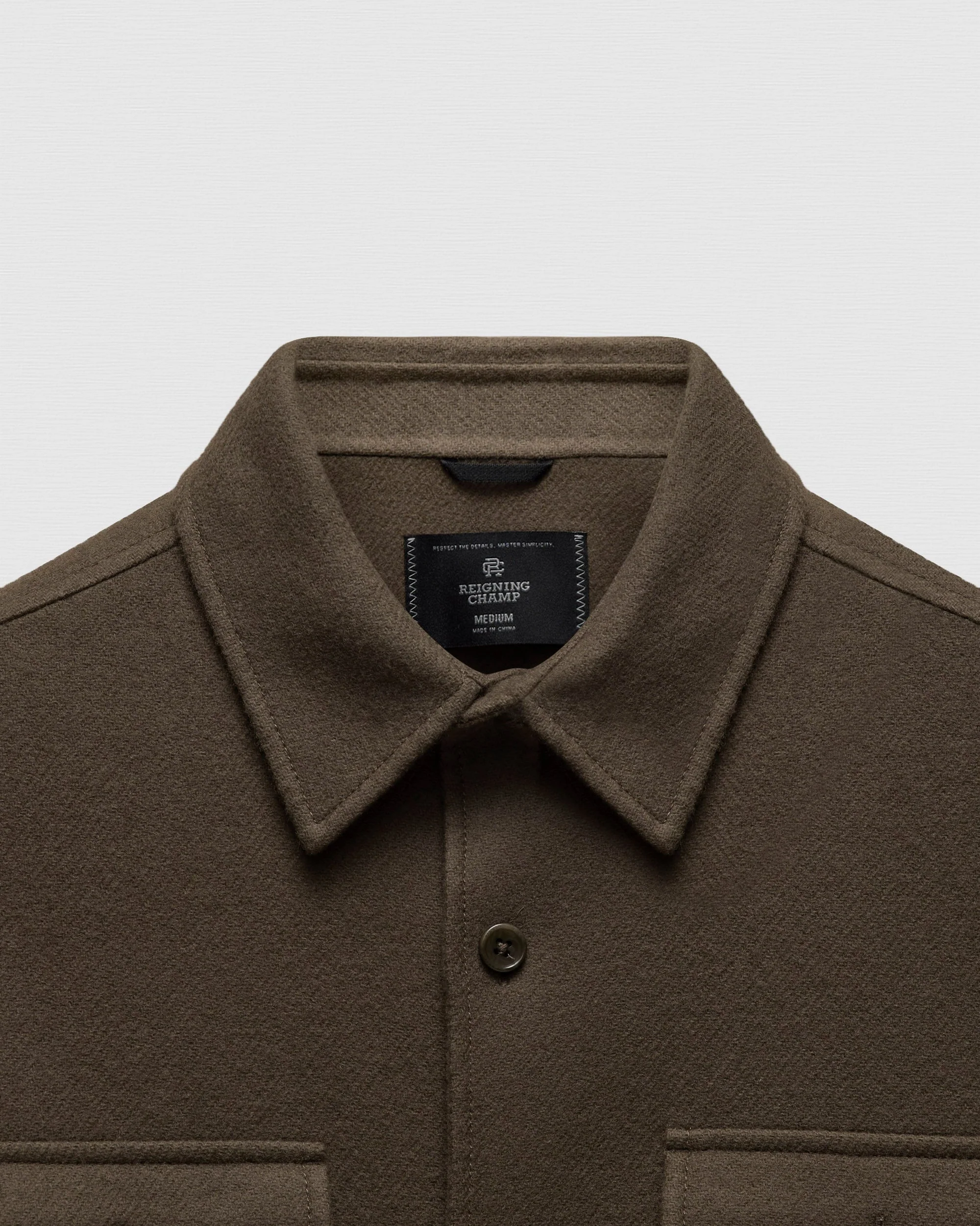 Double Faced Wool Concourse Overshirt - Image 9