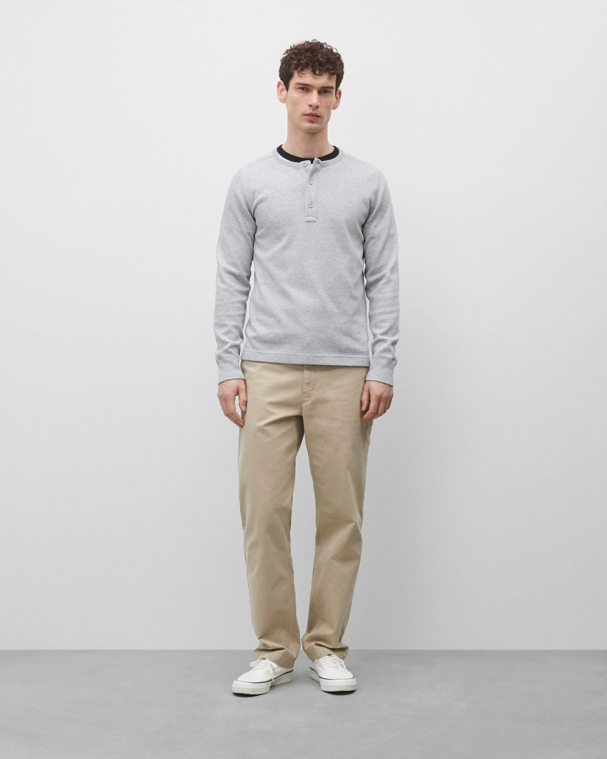 Lightweight Waffle Standard Henley - Image 3