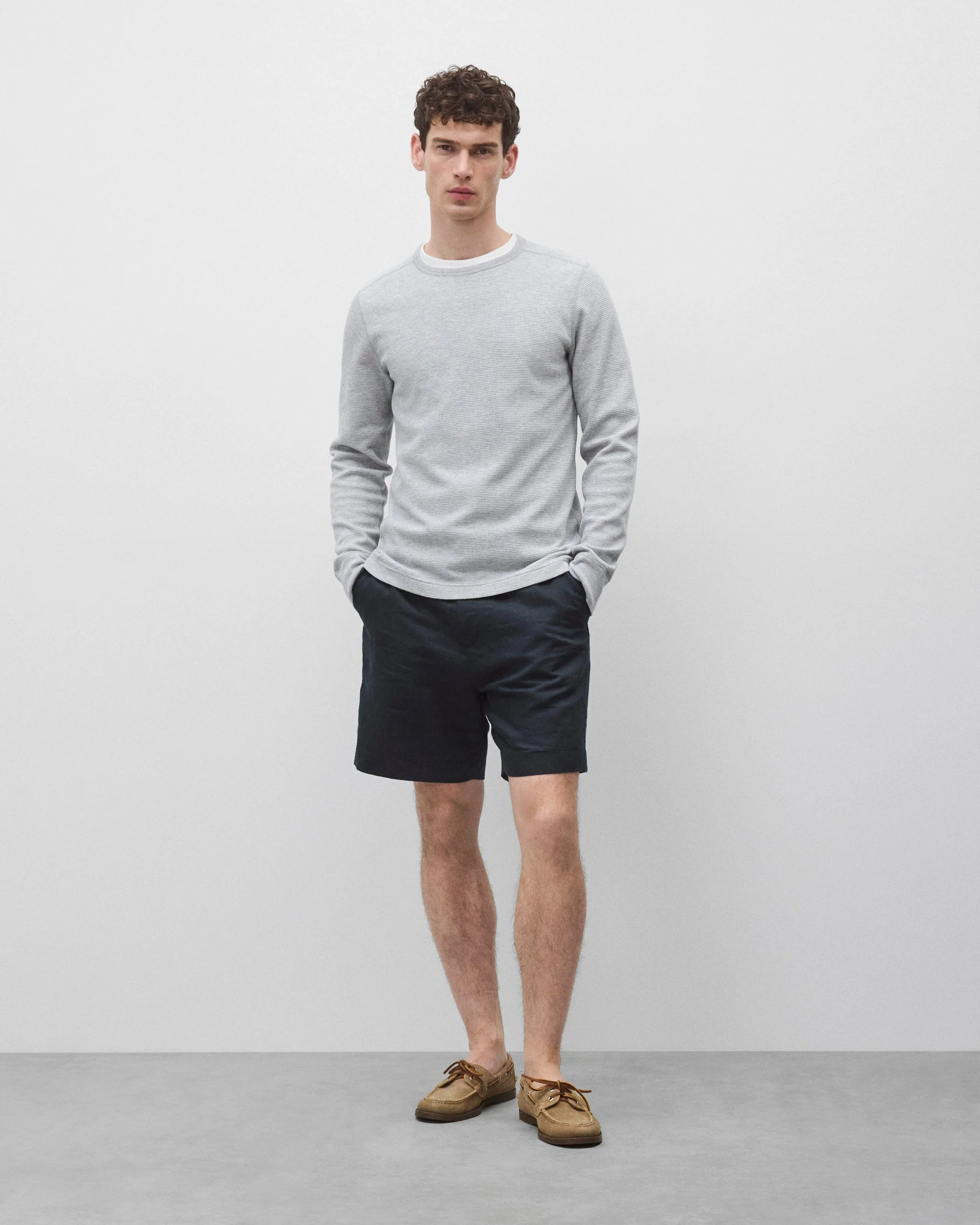 Lightweight Waffle Standard Long Sleeve - Image 3