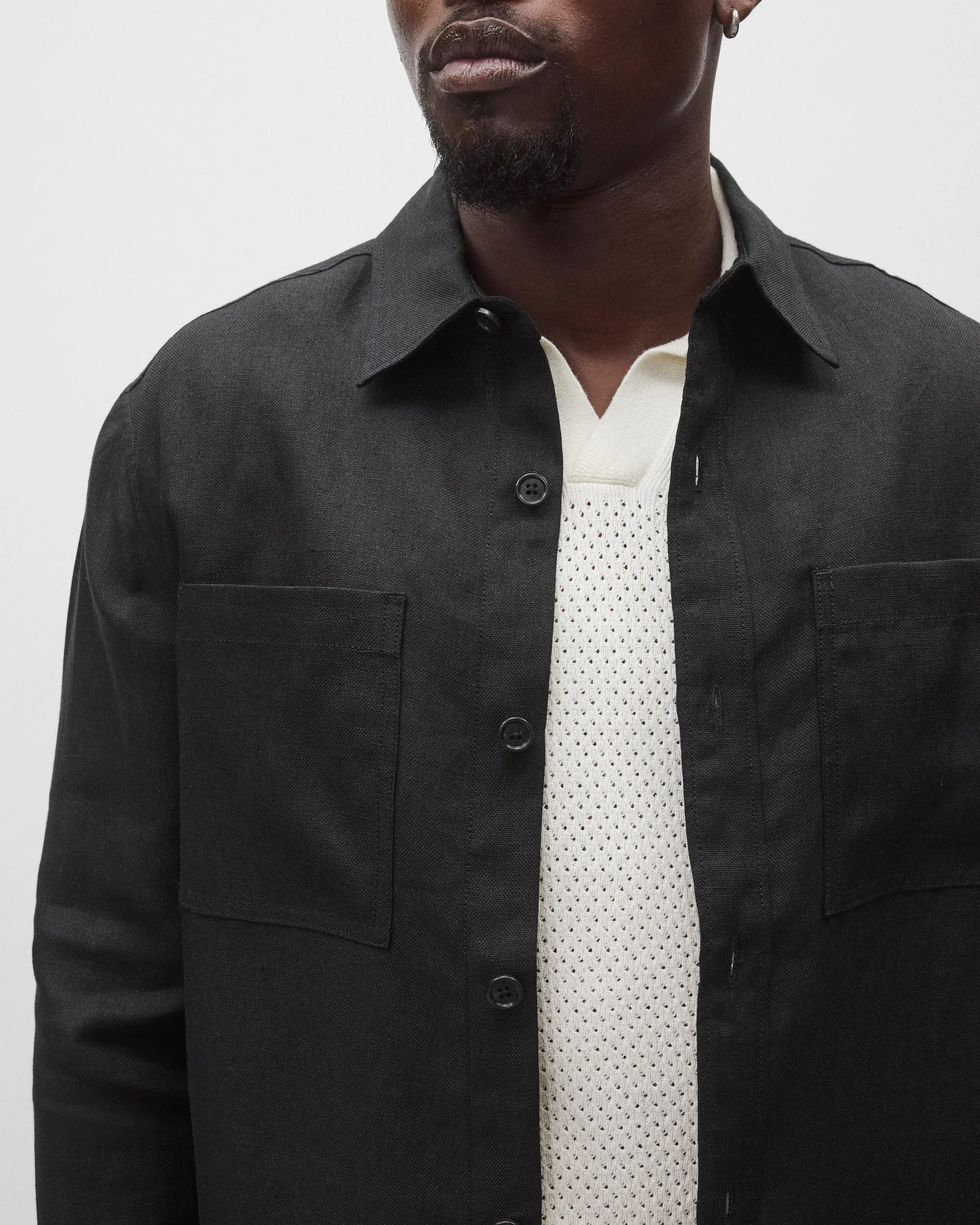 Linen Concourse Standard Overshirt - Image 6
