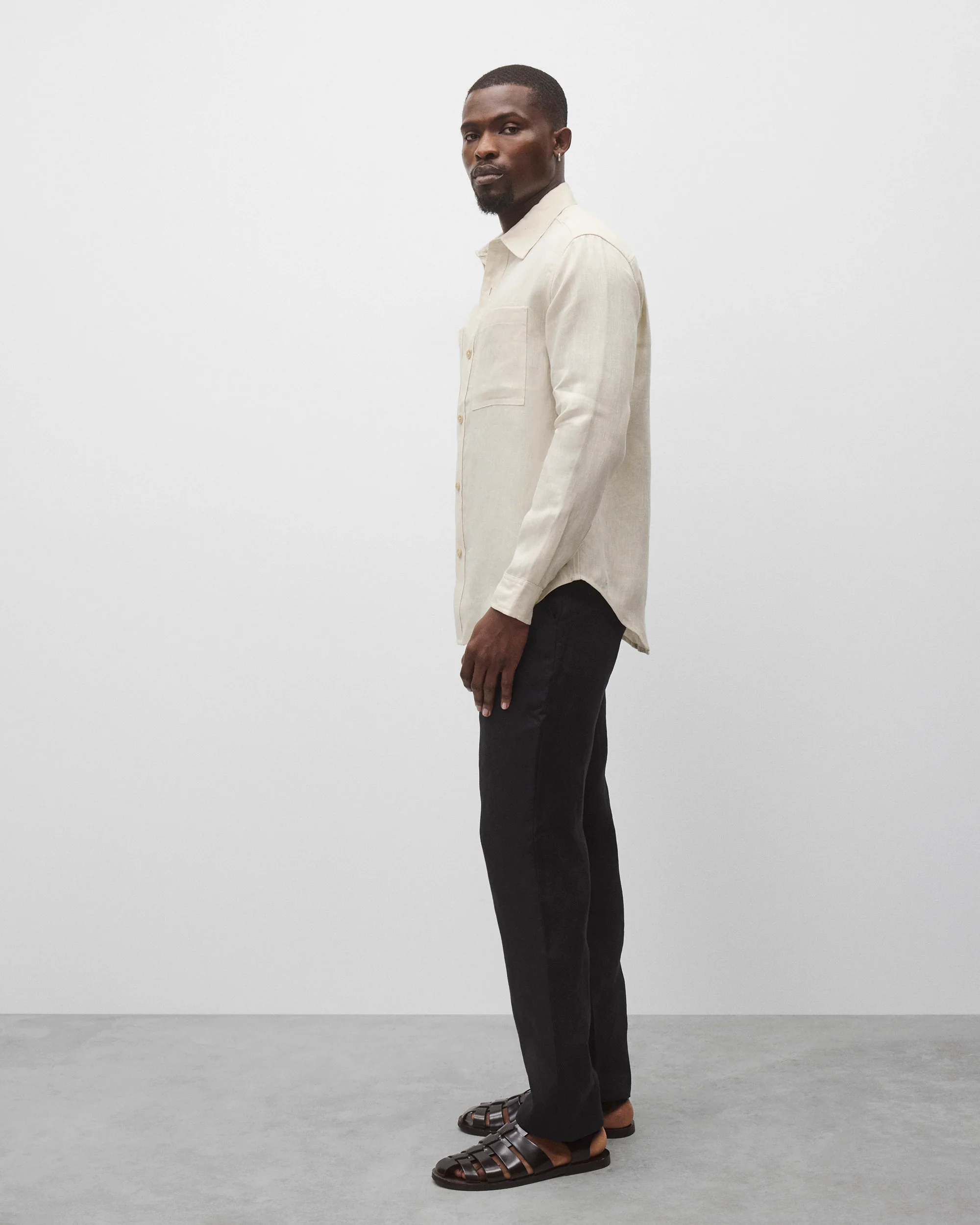 Linen Concourse Standard Overshirt - Image 4