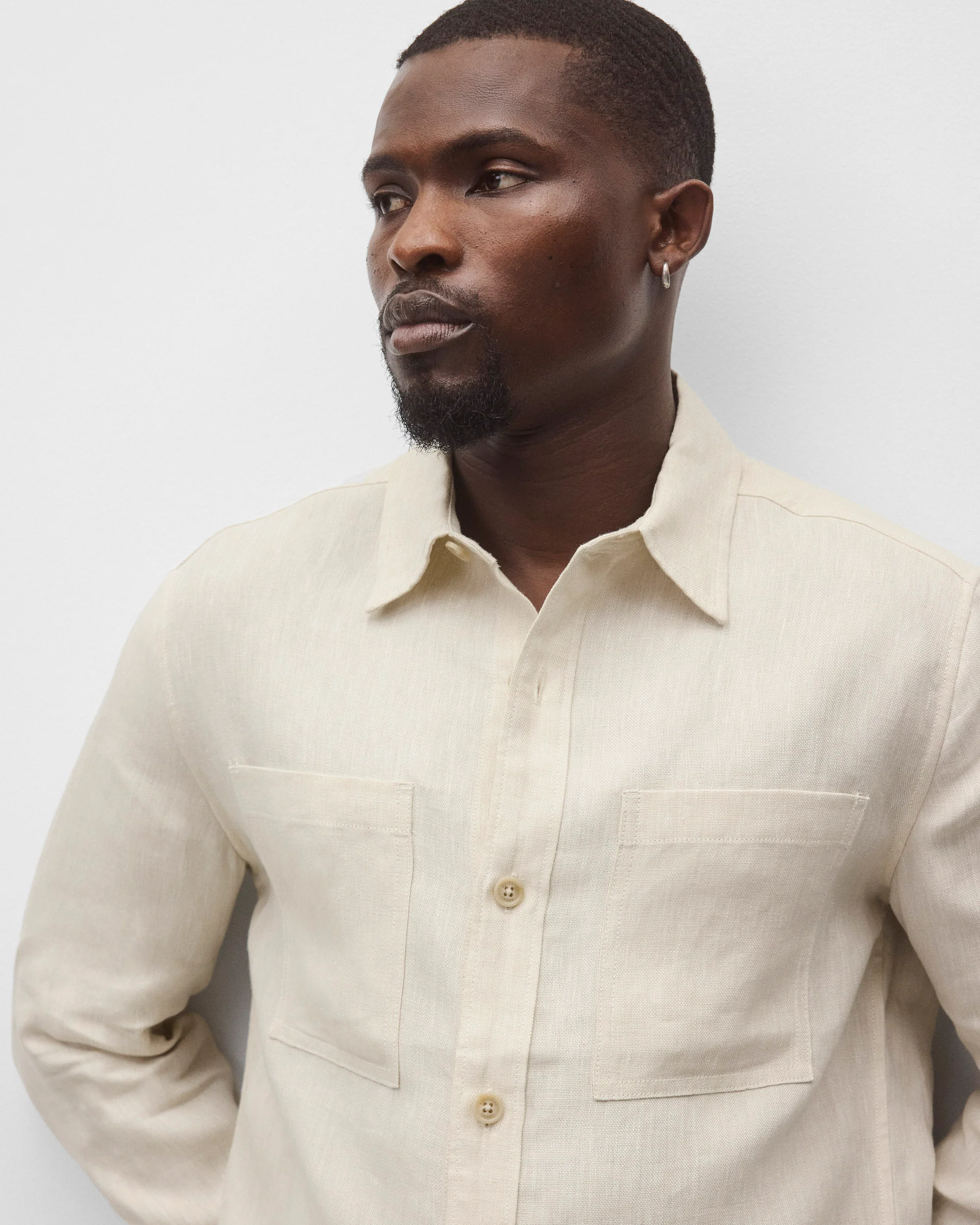 Linen Concourse Standard Overshirt - Image 6