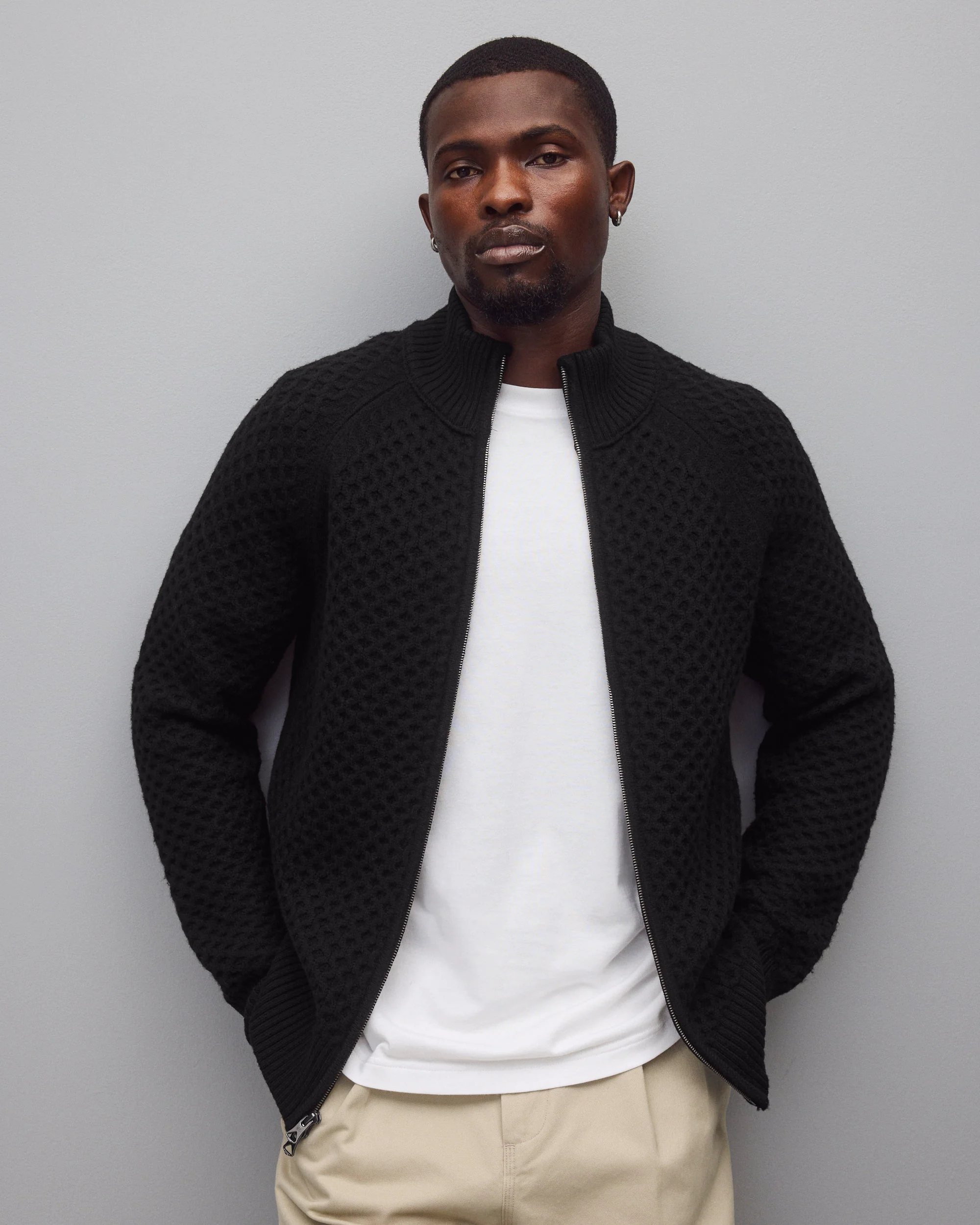 Merino Honeycomb Track Jacket - Image 2