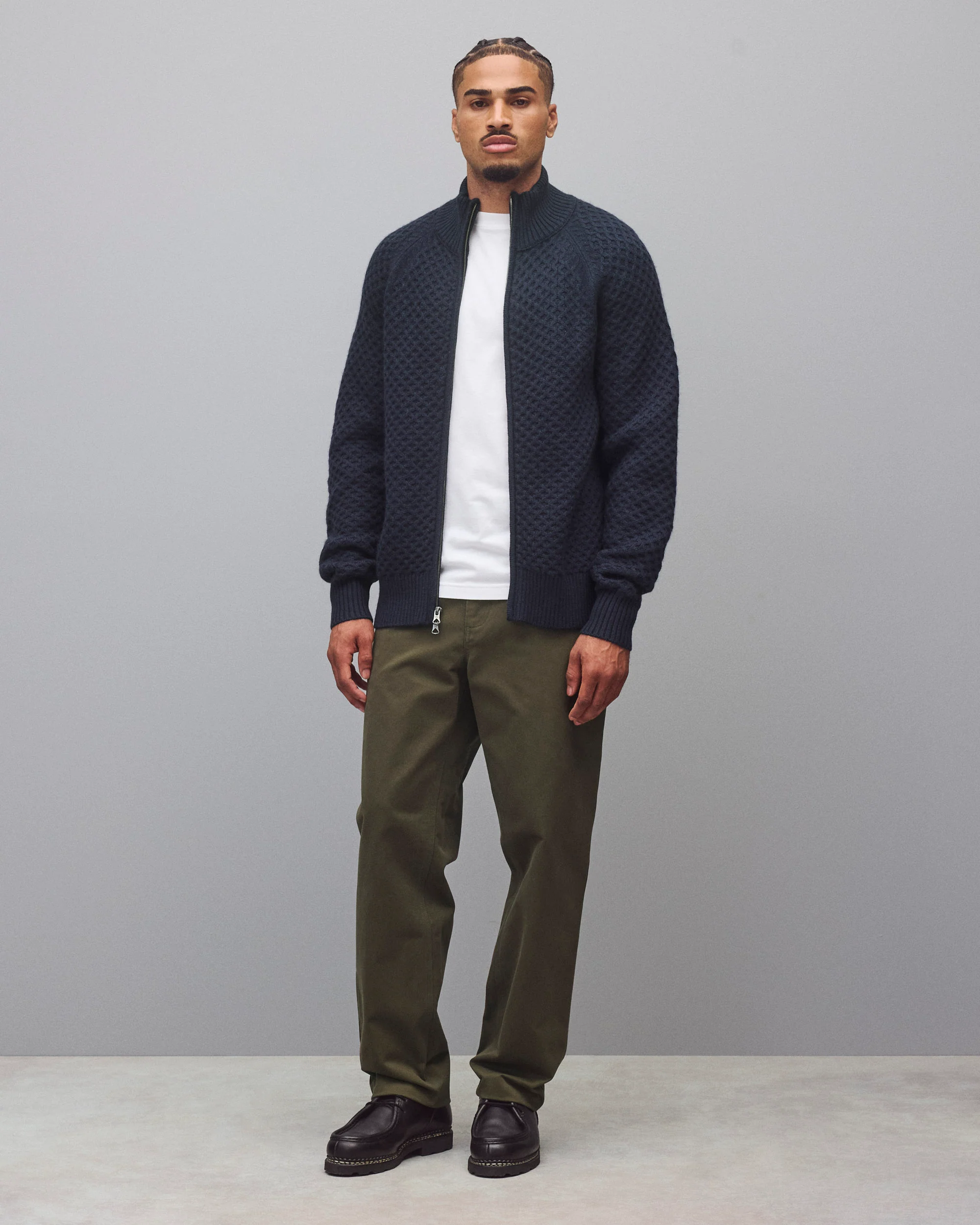 Merino Honeycomb Track Jacket - Image 3