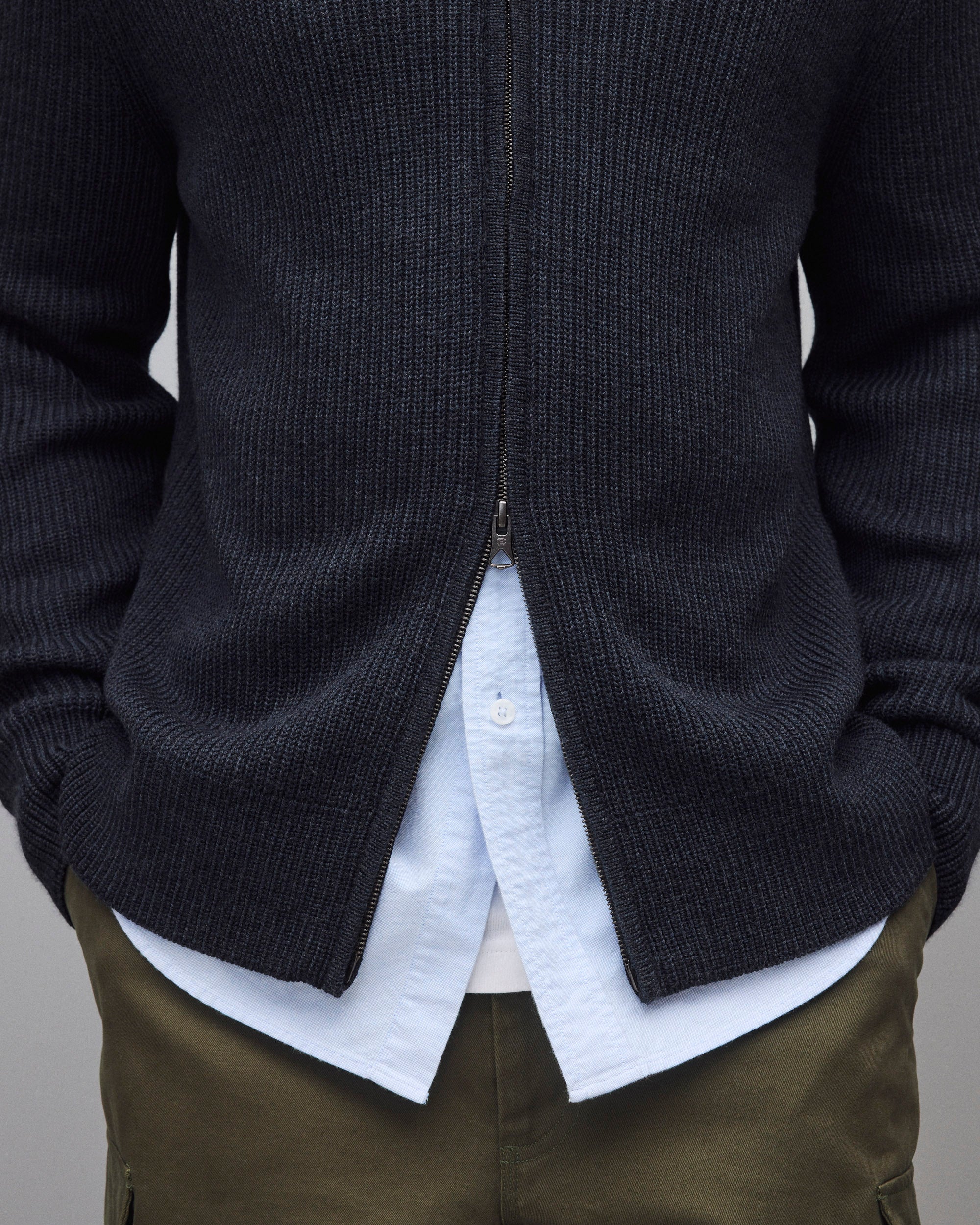Merino Rib Vinnie Track Jacket - Image 6