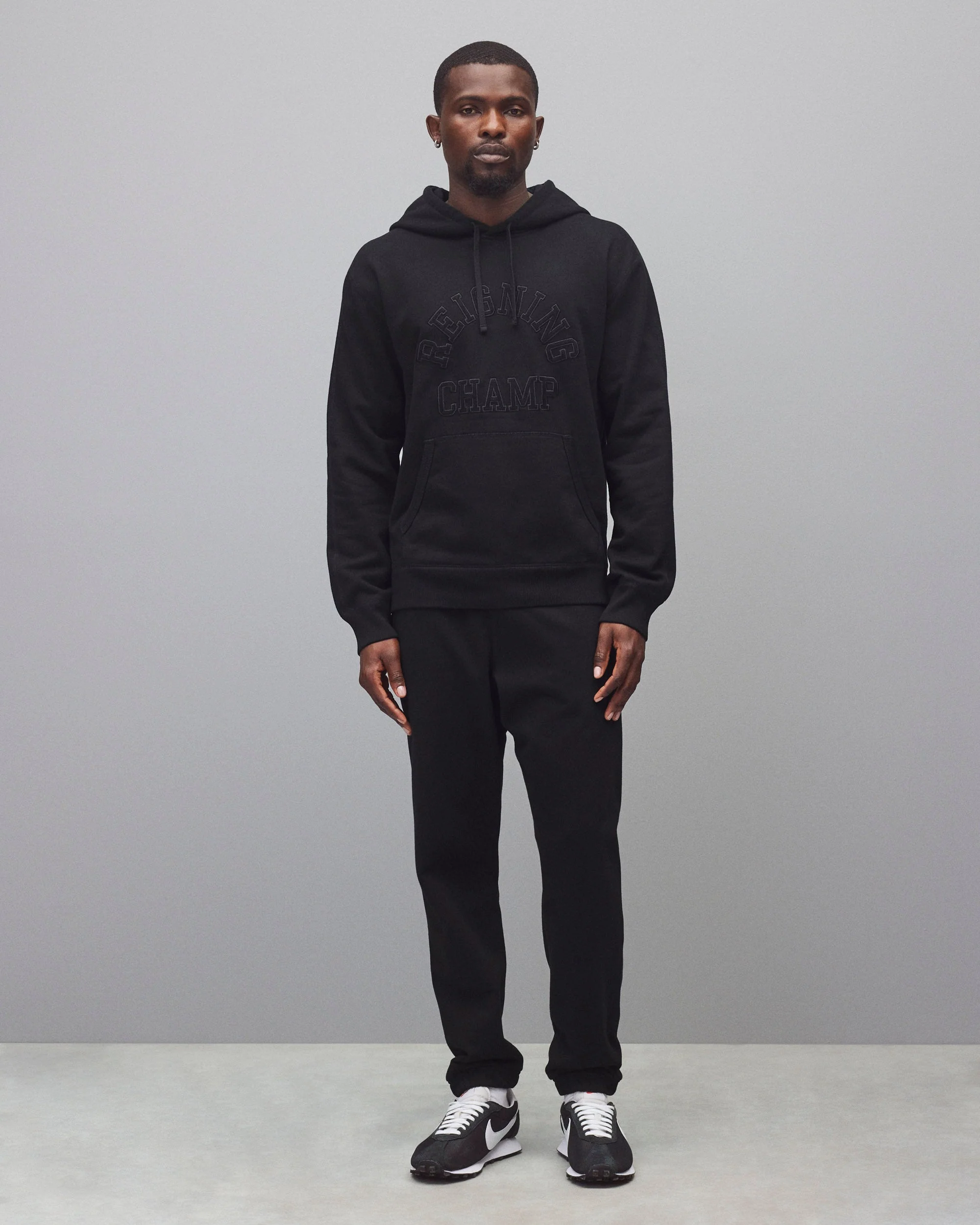 Midweight Terry Arch Logo Standard Hoodie - Image 3
