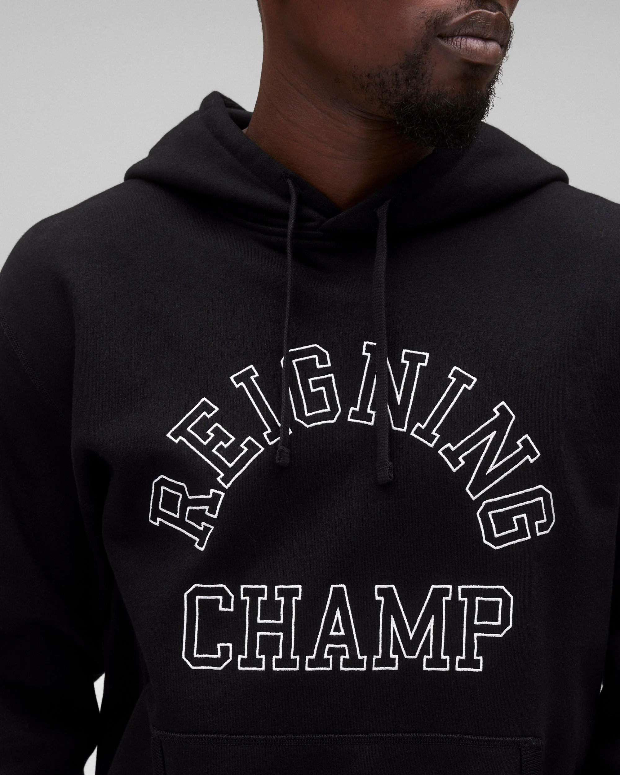 Midweight Terry Arch Logo Standard Hoodie - Image 6
