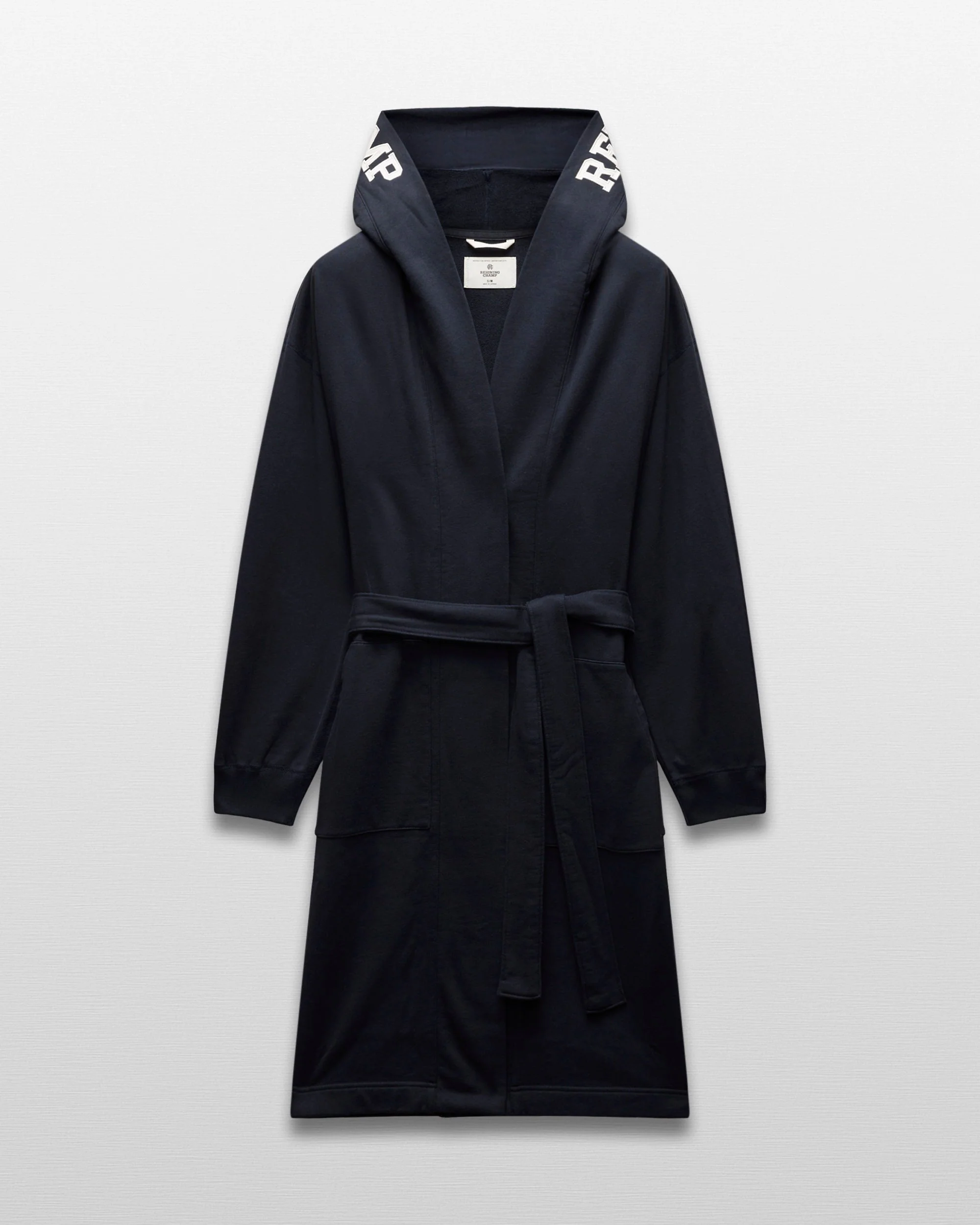 Midweight Terry Logo Relaxed Hooded Robe - Image 8