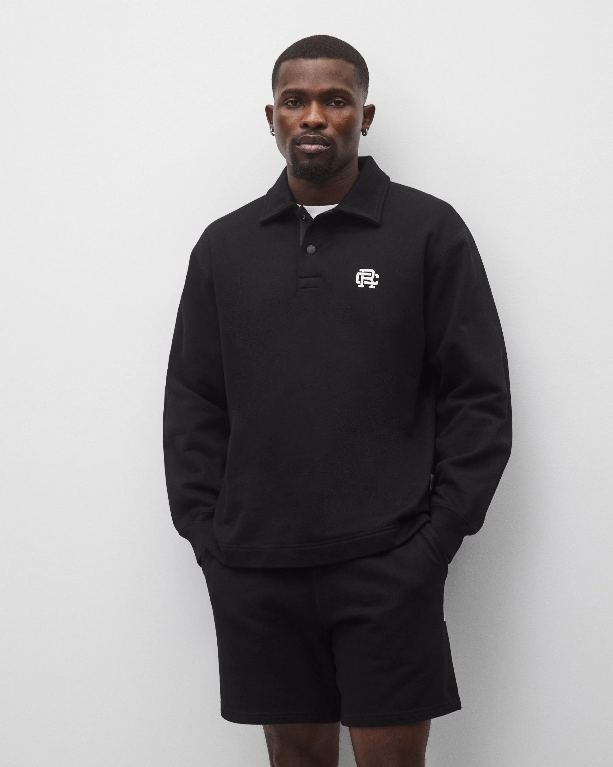 Midweight Terry Monogram Standard Rugby Sweatshirt - Image 2