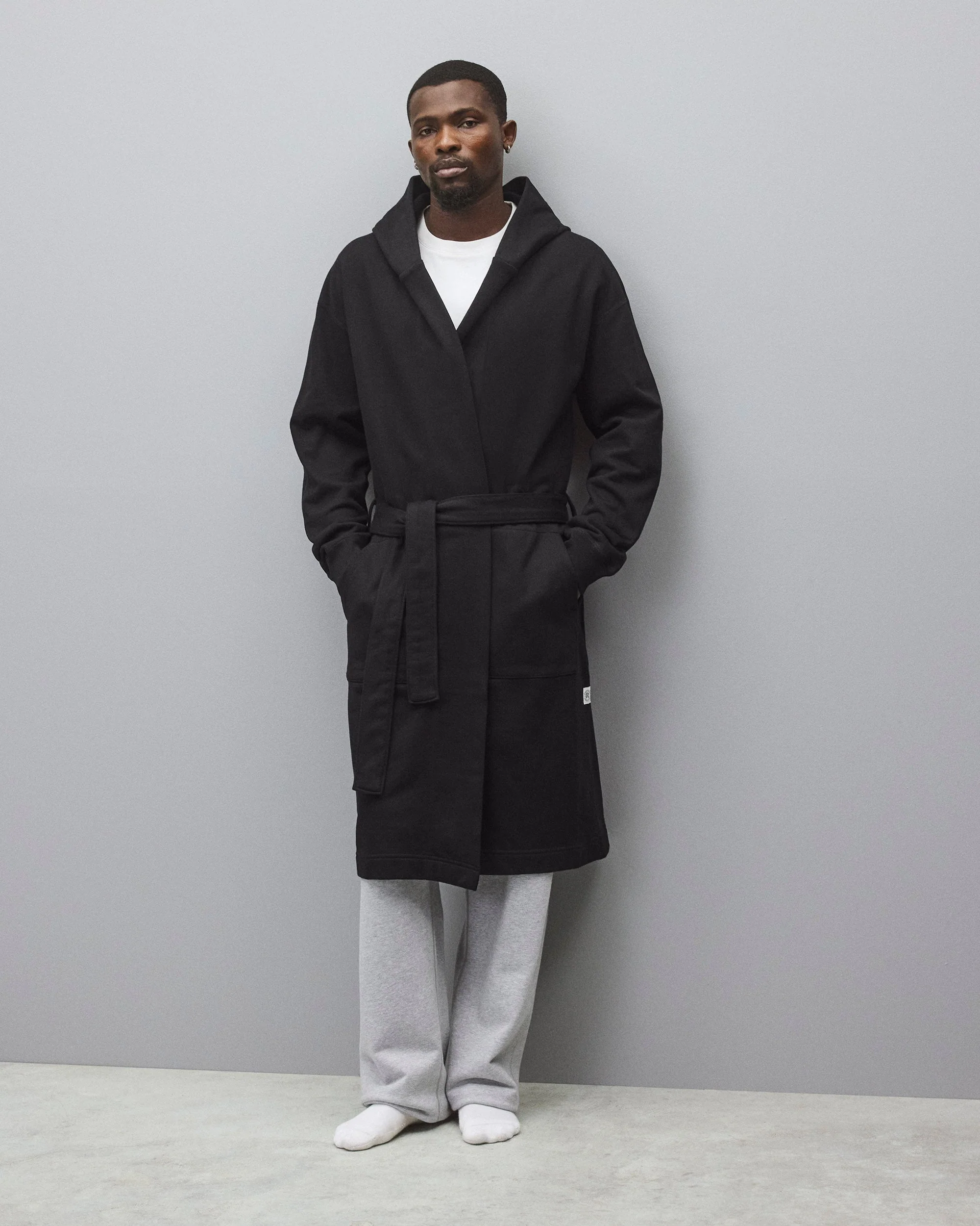 Midweight Terry Relaxed Hooded Robe - Image 2