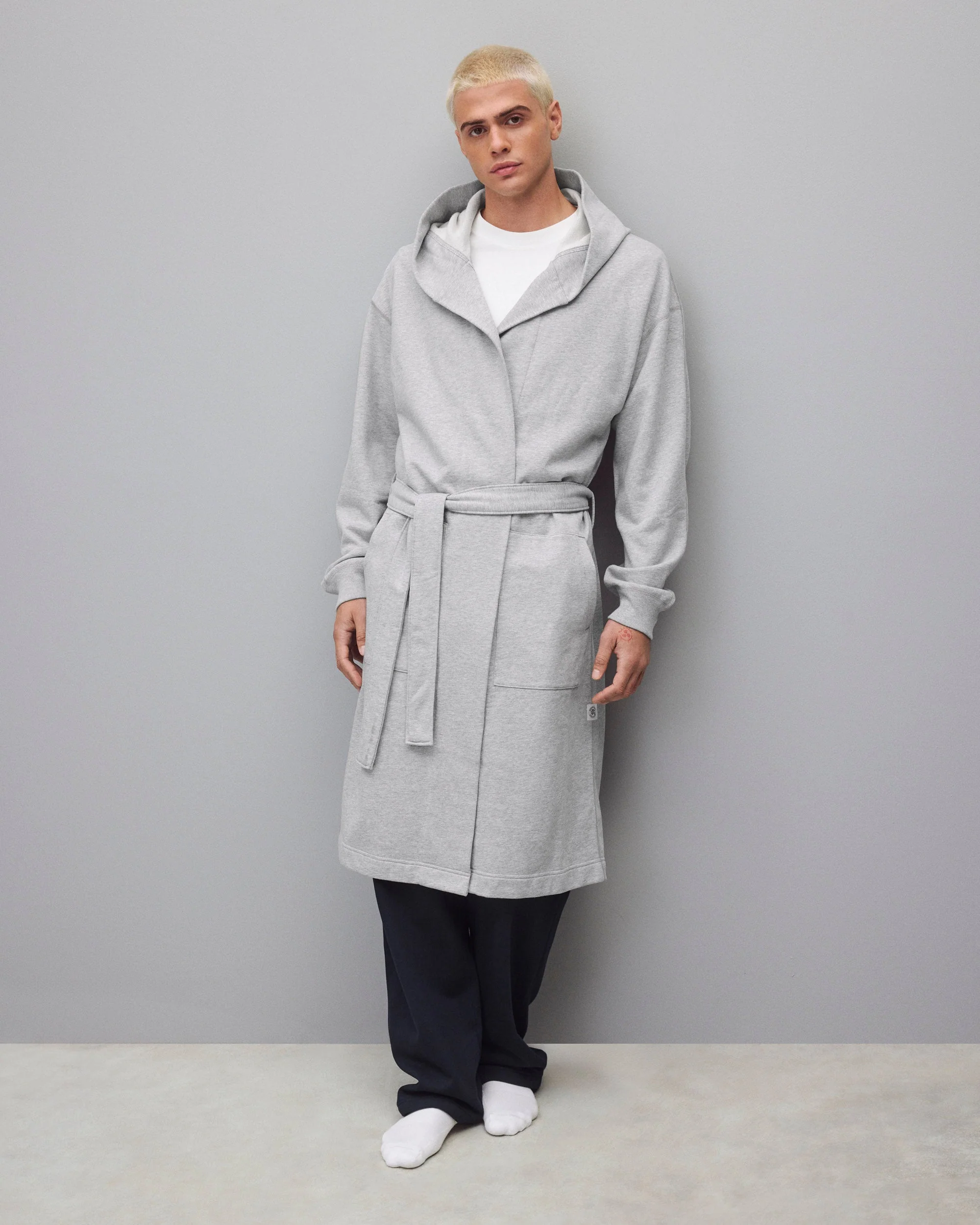 Midweight Terry Relaxed Hooded Robe - Image 2
