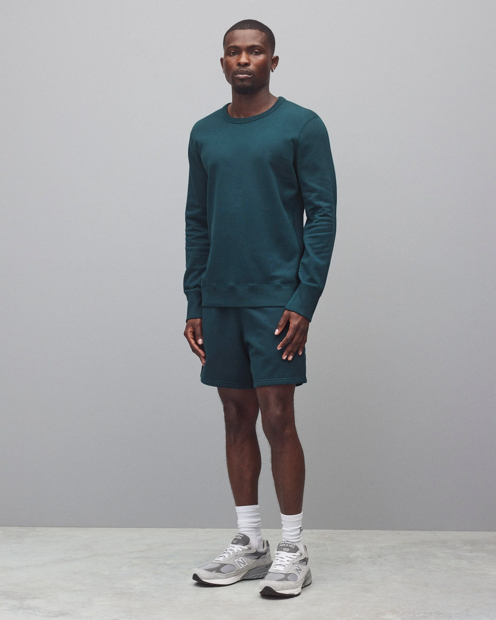 Midweight Terry Slim Crewneck - Image 3