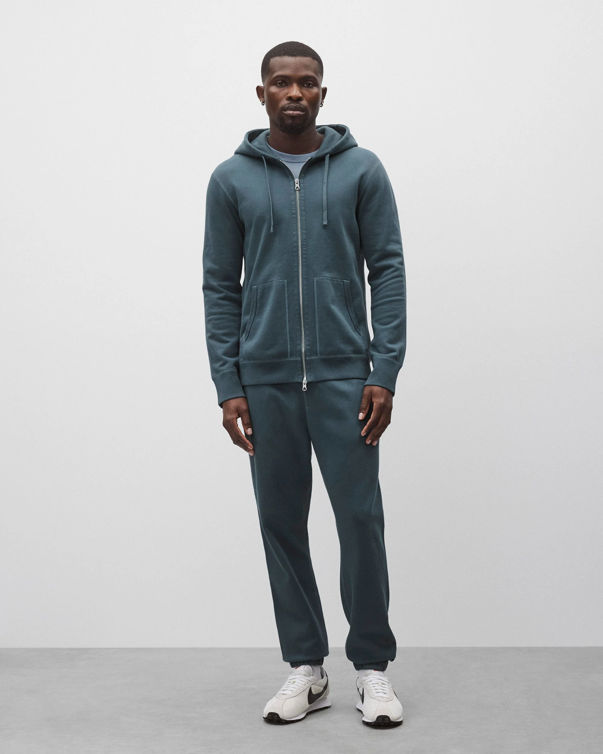 Midweight Terry Slim Zip Hoodie - Image 3