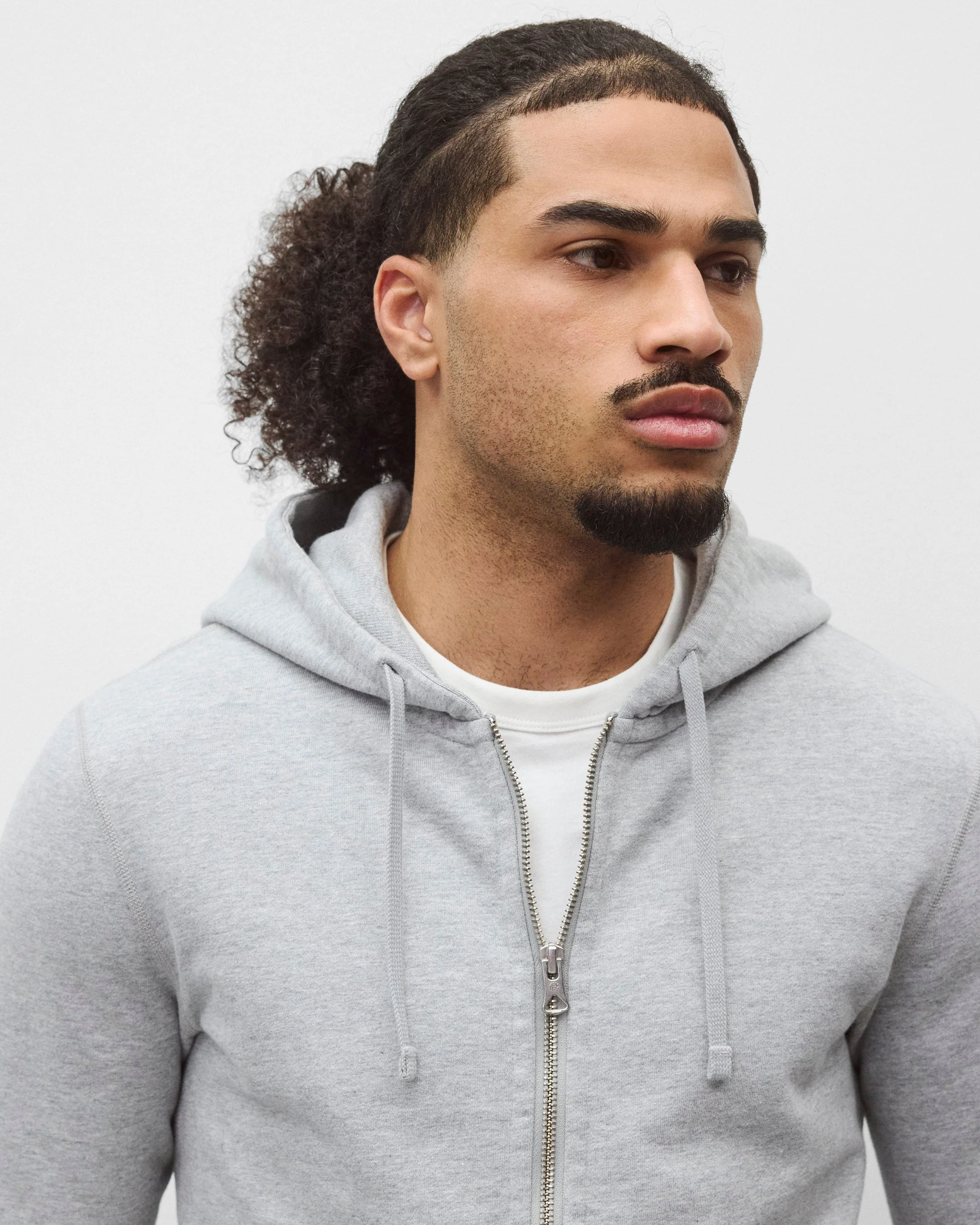 Midweight Terry Slim Zip Hoodie - Image 6