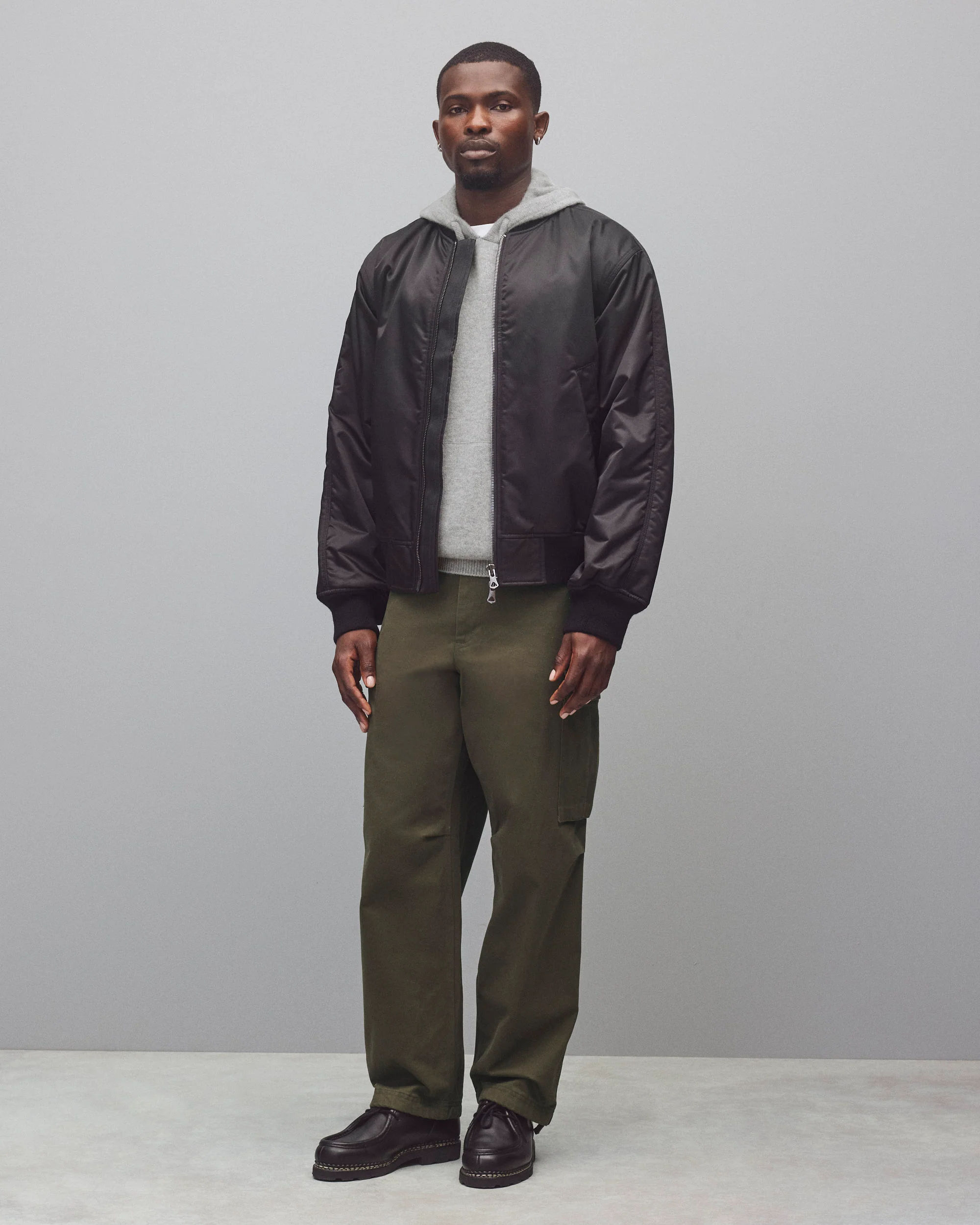 Nylon Twill Crew Jacket - Image 3