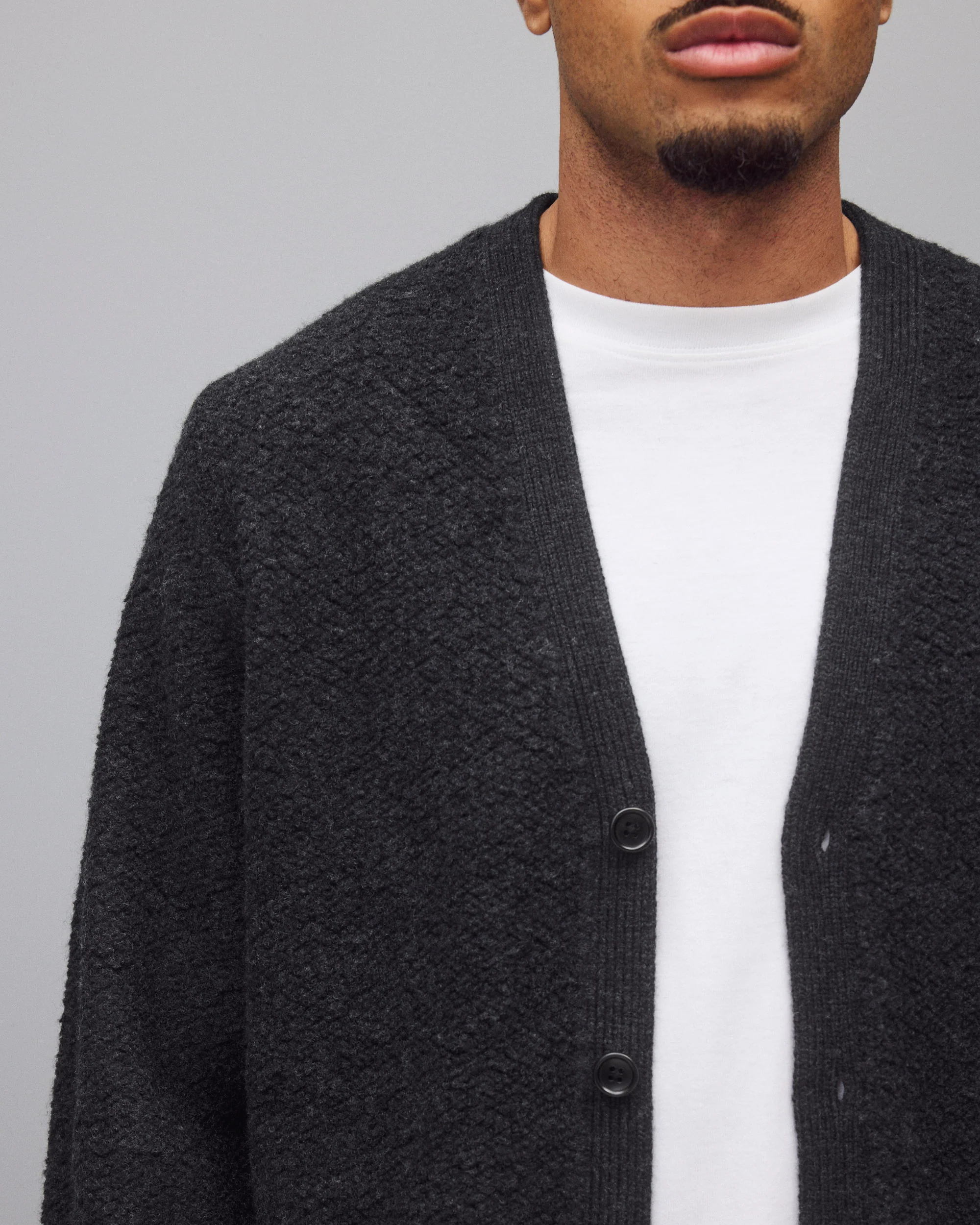 Textured Boucle Turf Cardigan - Image 6
